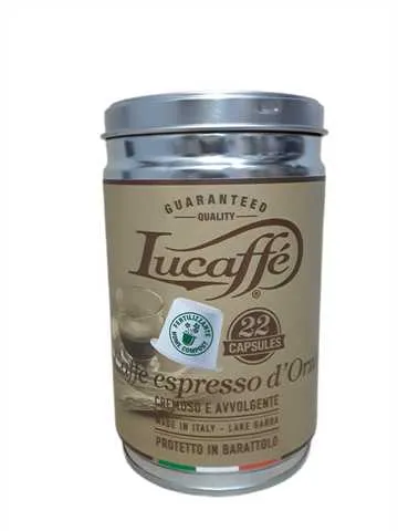 Lucaffe Caffe espresso D'Orzo / Ечемик /- Неспресо капсули - 22 бр. в метална кутия